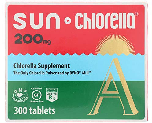 SUN CHLORELLA - Chlorella Supplement, Vitamin-Enriched and Vegan-Friendly Tablets (200 Mg - 300 ct)