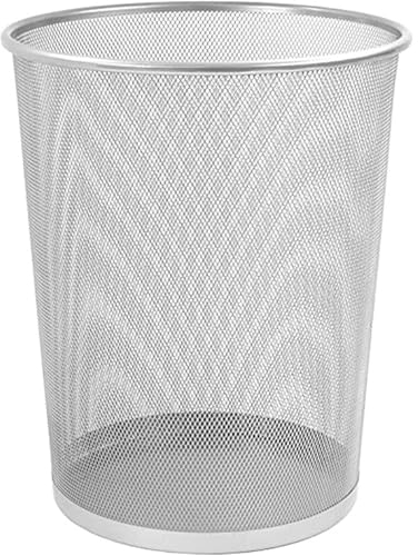 Q-Connect 929623 - Papelera de malla líquida (11 L, 235 x 260 x 190 mm), color plateado