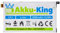 Akku-King Akku kompatibel mit Sony LIS1529ERPC - Li-Polymer 2500mAh - für Xperia Z1 Colorful, Z1 Compact, Z1 Compact LTE, Z1 Mini, Z1f, Z1s, Amami Maki