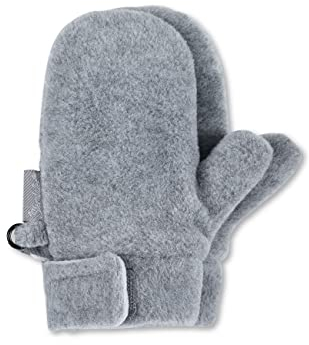 Sterntaler Unisex Ocs Beanie Melange Mit Bindebändern Fäustlinge, Silber Mel., 3 EU