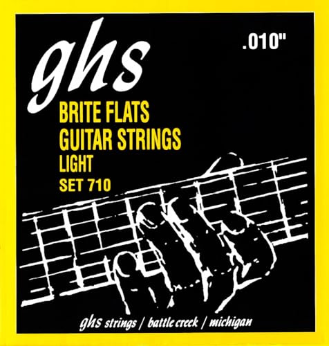 GHS 710 10 - 46 Light Brite Flats Guitar String Set