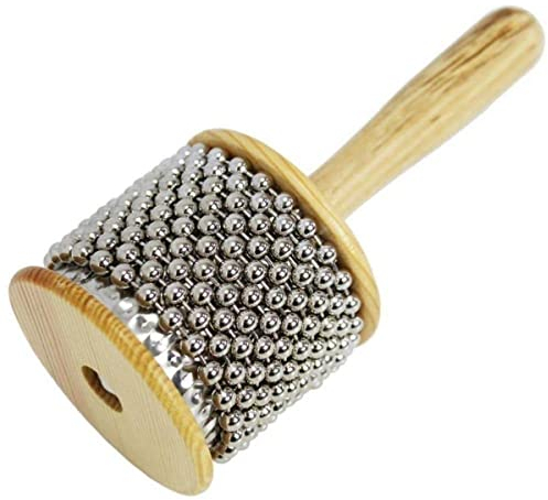 A-Star Cabasa Afuche Shaker aus Holzperlen – 7 cm Durchmesser, klein – Handschlaginstrument