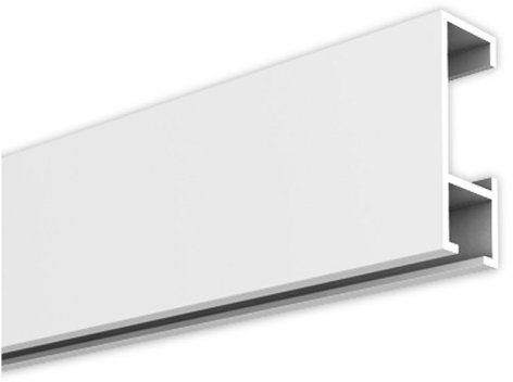 Galerieschiene, Bilderschiene, 8 m weiß, 2-m-Stücken