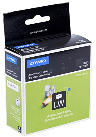 DYMO Vielzweck-Etiketten 11355 / 51 x 19 mm (BxH) für DYMO LabelWriter 300-, 400-, 450-Serie, 4XL