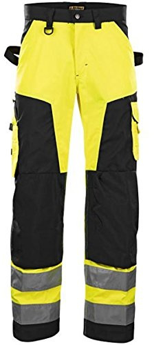 Blaklader 15661811 Hochwertige Arbeitshose Ohne Nageltaschen, gelb/ schwarz, grootte C50