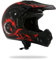 AMX Casque Cross Dragon, Noir/Rouge Mat, L