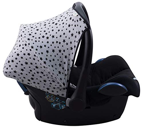JYOKO KIDS Sonnenverdeck kompatibel mit Maxi-Cosi Cabriofix Gruppe 0 (Black Star)