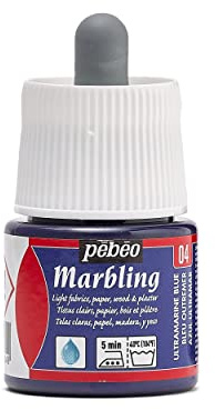 Pebeo Marbling, 45 ml Bottle with Dropper - Ultramarine Blue