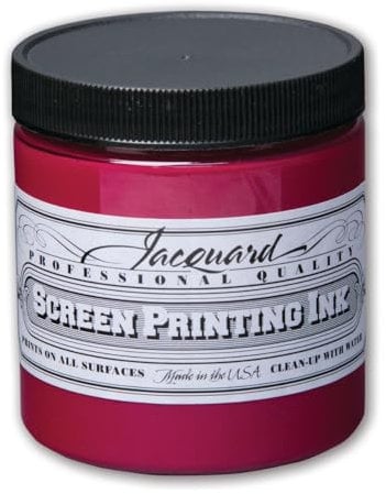 Jacquard Water Based Screen Printing Ink, Magenta, 8 oz – Fabric Paint for T-Shirts, Textiles & Art Projects