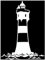 Samunshi® Aufkleber Leuchtturm 'Roter Sand' Autoaufkleber 7,4 x 10cm weiß