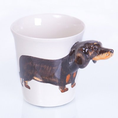 Angel's Pride Dackel Tasse/Kaffee-Becher/Dachshound Mug/3D-Motiv/Keramik-Tasse-Hund