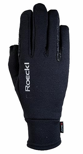 Roeckl Sports Reithandschuh Weldon, Freizeit Winter Handschuh, Schwarz 7.5