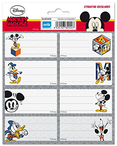 Erik Aufkleber - Etiketten Disney Classic - Selbstklebend zum Beschriften
