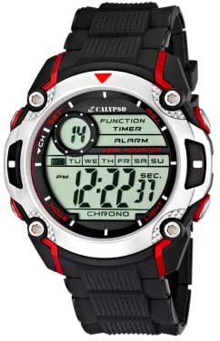Calypso K5577 - Reloj de pulsera para hombres , digital, cuarzo , correa de caucho, color negro