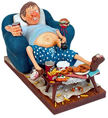 Guillermo Forchino - The Couch Potato - Skulptur in Comic Art FO85506 Figur Handwerkskunst kombiniert mit einer großen Portion Humor