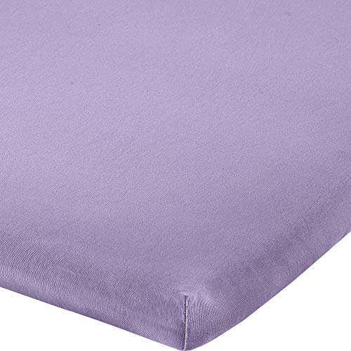 Erwin Müller Topper-Spannbettlaken Freising Elasthan-Jersey-Stretch - Flieder Größe 90x190 cm - 100x220 cm - dehnbar, antipilling, bügelfrei, Rundumgummi