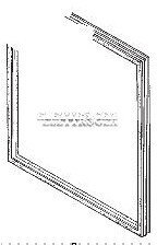 Dichtung magnetisch Gefrierschrank weiß Castor Zanussi Mod. cf31 C