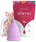 Menstruationstasse Größe 1 (klein) für leichte Blutung | 12 Stunden Schutz | wiederverwendbarer Menstruationsbecher | Menstruations Cup (Modell 1, violett) von ATHENA Cup