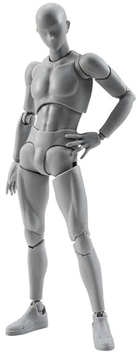 Bandai - Figurine S.H.Figuarts - Body Kun (male) DX Set Grey Color Version - 4549660040880