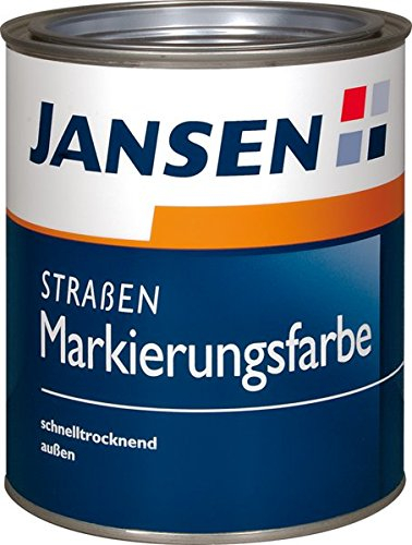 Jansen Straßen Markierungsfarbe 750 ml, Schwarz, Matt, Acryl