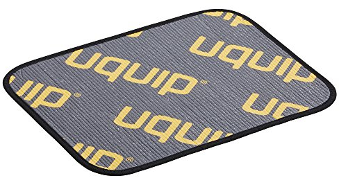 Uquip Sitzkissen Flexy 44 Silver I superleichte Outdoor-Sitzmatte I wasserdicht & schmutzabweisend I aluminiumbeschichtete Sitzunterlage zum Schutz vor Kälte & Nässe I für Camping, Wandern & Picknick