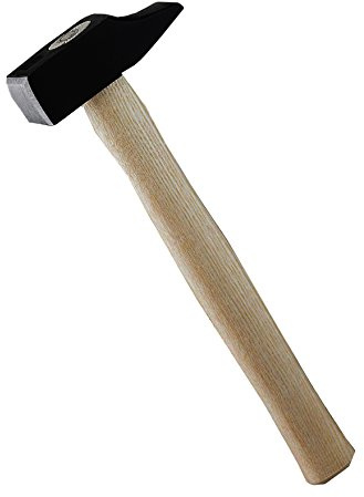 RUTHE Marteau de serrurier, 40 mm | Marteau professionnel avec manche en frêne | Marteau forgé pour travaux de serrurerie et de métal | Marteau robuste et équilibré