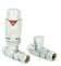 Realm Thermostatic Radiator Valve Set - Chrome Radiator Valves inc. Straight TRV & Lockshield