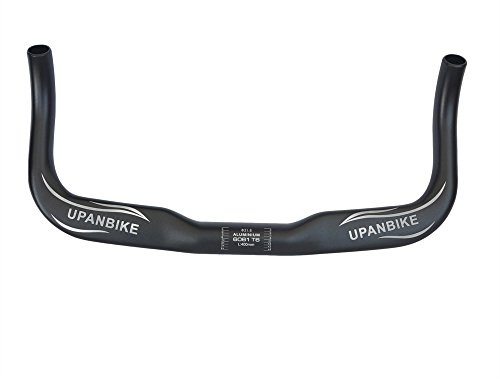 UPANBIKE Bullhorn Riser Bar Rest TT Bar für Fixed Gear Bike Fahrrad Lenker 31,8 mm x 40 cm