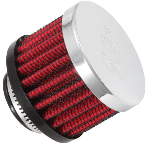 K&N Vent Air Filter/Breather: High Performance, Premium, Washable, Replacement Engine Filter: Flange Diameter: 0.75 In, Filter Height: 1.5 In, Flange Length: 0.4375 In, Shape: Breather, 62-1360