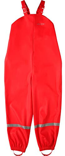 BMS Regenhose Buddelhose Matschhose für Mädchen in Rot Größe 116