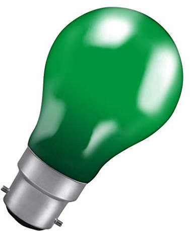 Crompton Lamps 25W GLS B22 Dimmable Colourglazed IP65 Green