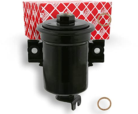 febi bilstein 26442 Kraftstofffilter mit Dichtringen, 1 Stück | Kompatibel mit: TOYOTA COROLLA, COROLLA, COROLLA Compact, COROLLA Compact, COROLLA Kombi, COROLLA Kombi, COROLLA Liftback