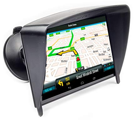 Digicharge Sonnenblende Blendschutz für Garmin DriveSmart 76 Dezl LGV720 710 Fleet Camper 785 780 770 790 Campervan Tomtom Go Discover 7’’ Go Expert Avtec Dezlcam NavPal Shenen TruckNav 7 Zoll Navi