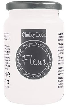 FLEUR DESIGNER'S PAINT | Pittura ad Acqua, Effetto Gesso Naturale, Extra Opaca, Fleur Chalky F07, Colore Sugar, Made in Italy, Formato da 330 ml