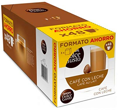 DOLCE GUSTO café con leche 48 cápsulas caja 370 gr