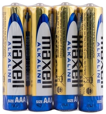 Maxell LR03 Alkaline Micro Foil Pack of 4