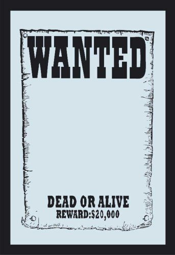 empireposter KS14 Fun - Wanted - Bedruckter Spiegel