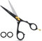 Linkshänder Friseur Salon Friseurschere 14cm, Modellierschere set 14cm, Pink Zebramuster