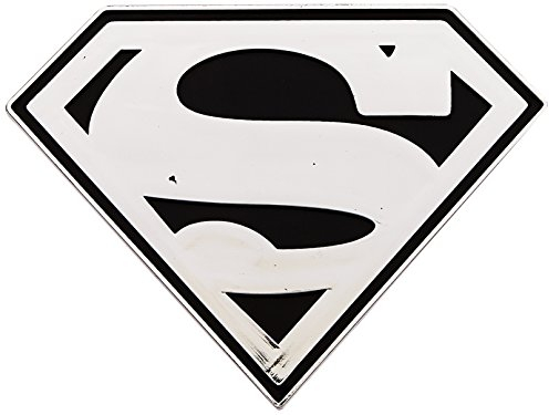CHROMA 41500 Superman Shield Spritzgegossenes Chromfarbiges Emblem Aufkleber