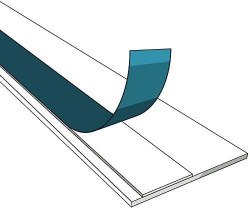 Nobily Fensterleiste 80mm ohne Lippe, 1 m bis 50 m/PVC - Fensterleisten Flachleisten Kunststoffleisten Profileleisten Abschlussleisten Zierleisten zur Fenster Montage, Made in Germany