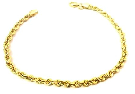 Bracciale da Donna in Oro Giallo 18 KT Modello Corda - Oro Giallo 18 kt