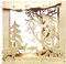 alles-meine.de GmbH Holz Bastelset 3-D - Fensterbild/Bilderrahmen Herbst - komplett ausgesägt/zum selber basteln - Echt Erzgebirge - Handarbeit aus Deutschland - Deko für Wei..