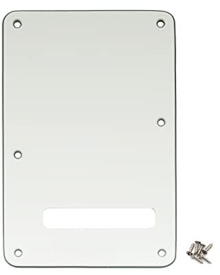 Musiclily Guitar Strat Back Plate for Fender USA/Mexican Stratocaster Standard Stratocaster Modern Style, 3Ply Parchment
