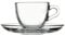 Pasabahce 12tlg. Set 6 Espressotassen mit 6 Unterteller Basic