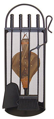 Imex El Zorro 10047 - Juego para chimenea arco-malla (fuelle, 68 x 23 x 14 cm) útiles color negro