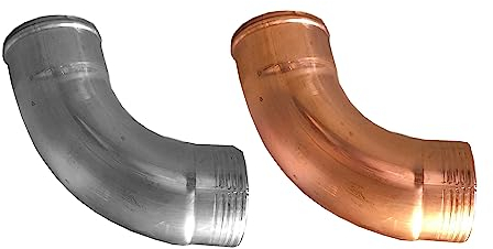 Regenrohrbogen 85° Titanzink in den Größen 60, 76, 80, 87 und 100 mm (mittel)