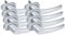 8 x Alu Fenstergriff in Silber F1 - Stiftlänge 30mm
