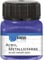 KREUL 77276 - Acryl Metallicfarbe, 20 ml Glas in violett, glamouröse Acrylfarbe mit Metalliceffekt auf Wasserbasis, cremig deckend, schnelltrocknend und wasserfest