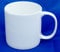 Large 1pt Fine Bone China Mug in Plain White.