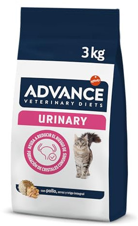 Advance Veterinary Diets Urinary, Pienso para Gatos para la Protección de las vías urinarias, 3kg